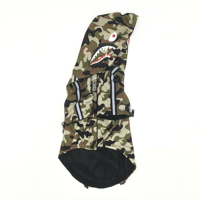 frenchie space shop camo reflective french bulldog jacket