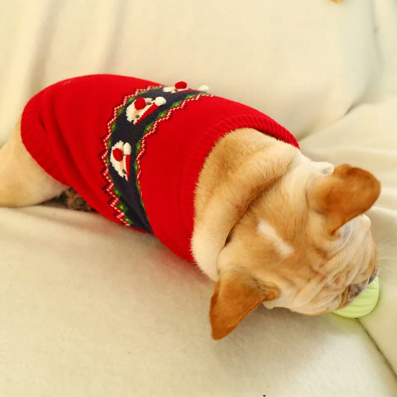frenchie space shop santa frenchie sweater