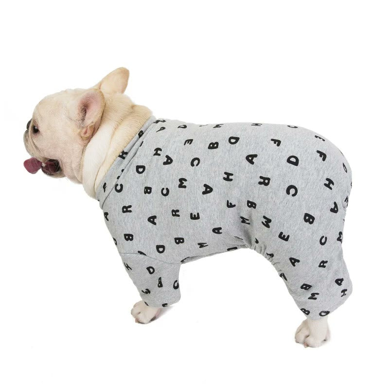 frenchie space shop abc french bulldog pajamas