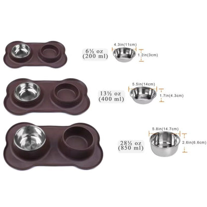antislip french bulldog bowl