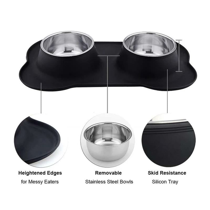 antislip french bulldog bowl