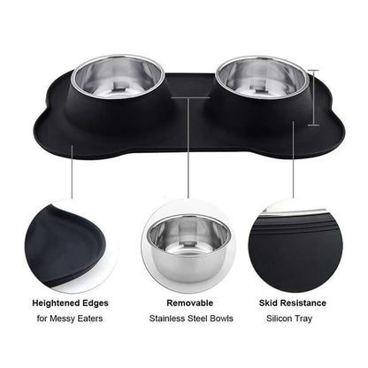 antislip french bulldog bowl