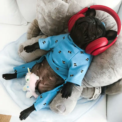 frenchie space shop bluedream french bulldog pajamas