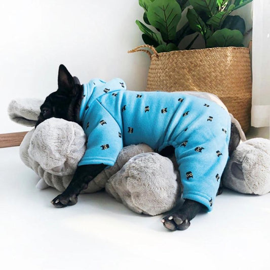 frenchie space shop bluedream french bulldog pajamas