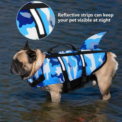 camo french bulldog swimming vest
