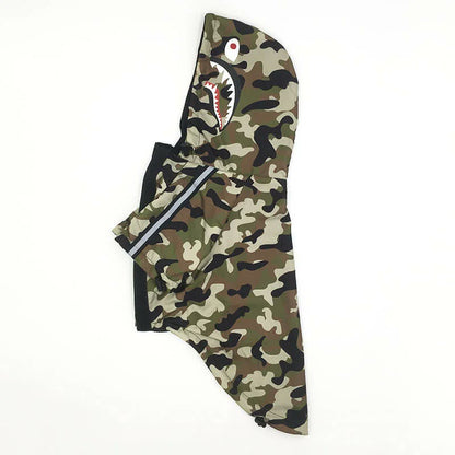 frenchie space shop camo reflective french bulldog jacket