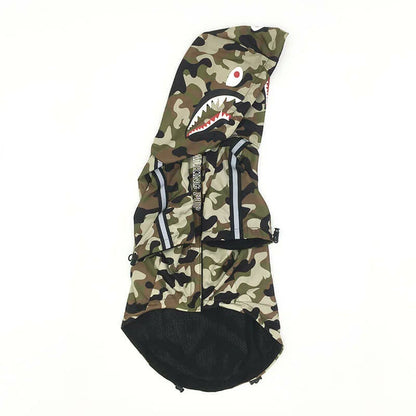 frenchie space shop camo reflective french bulldog jacket