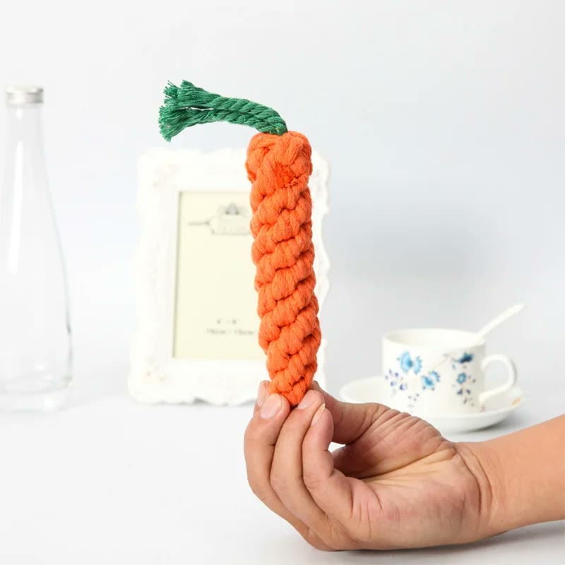 frenchie space shop carrot rope frenchie toy