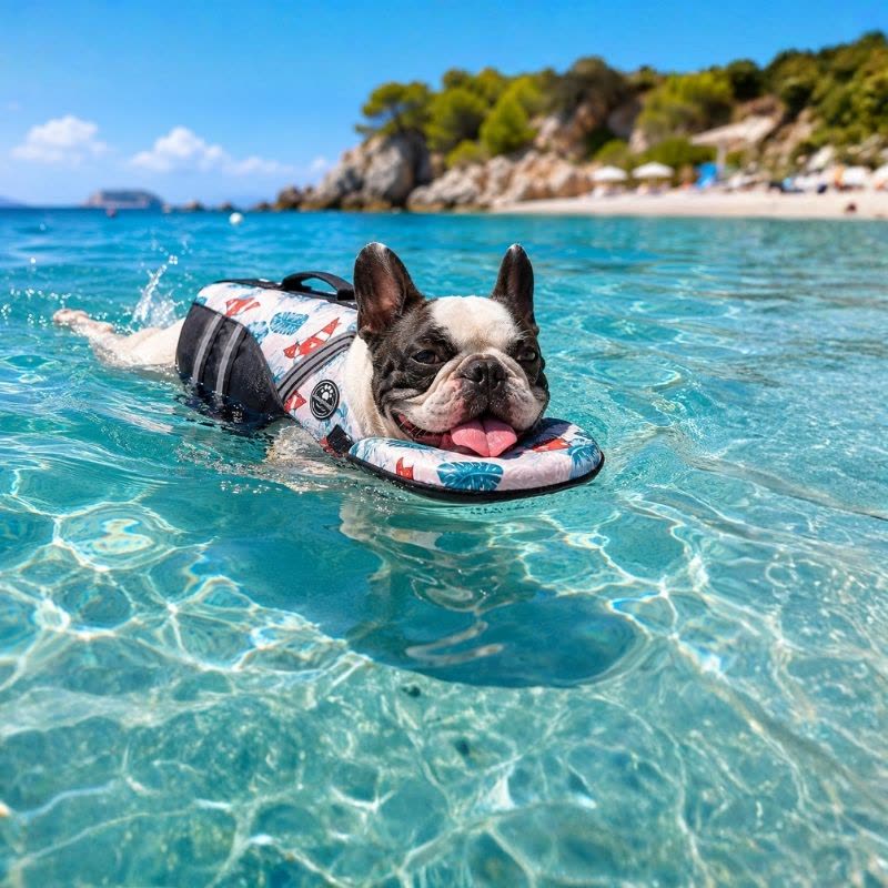 chinfloat frenchie life vest limited edition
