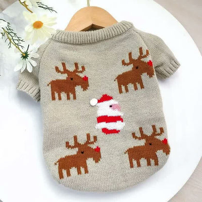 frenchie space shop christmas elk frenchie sweater