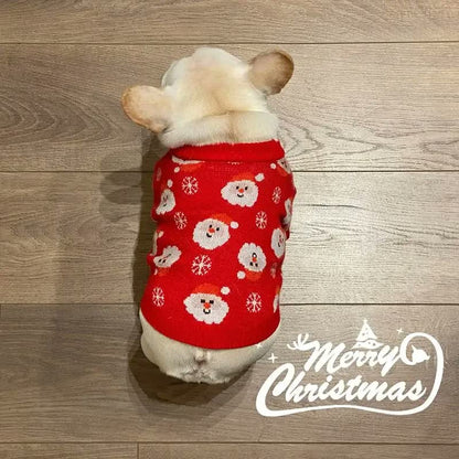 frenchie space shop christmas santa french bulldog sweater