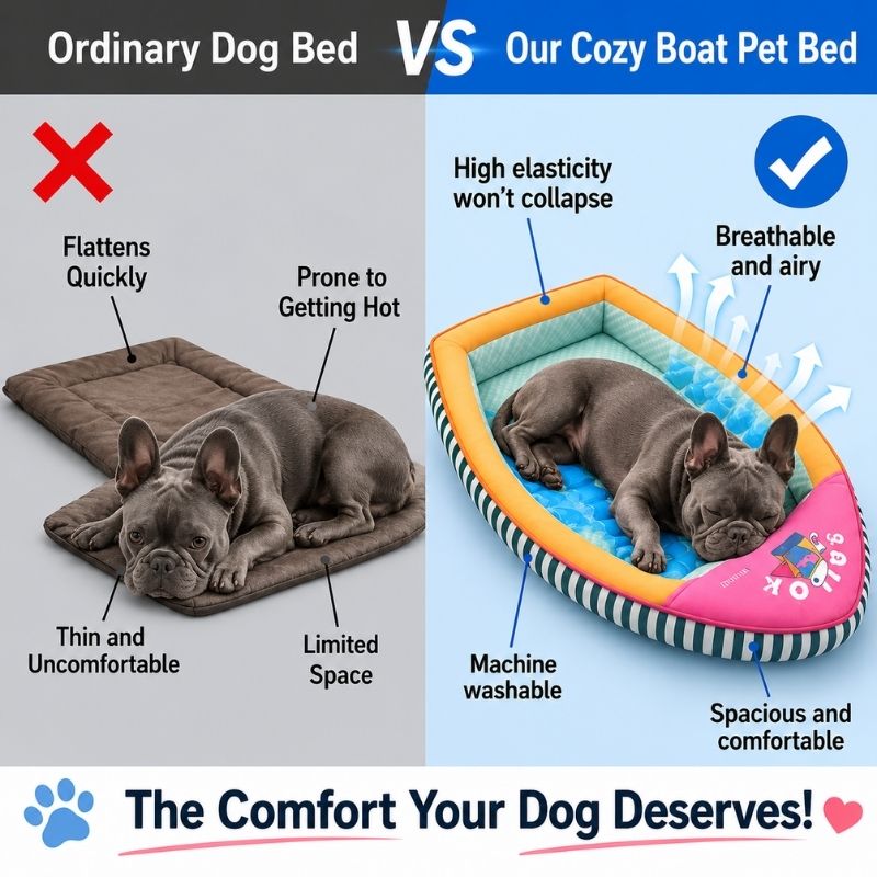 cooling frenchie boat bed