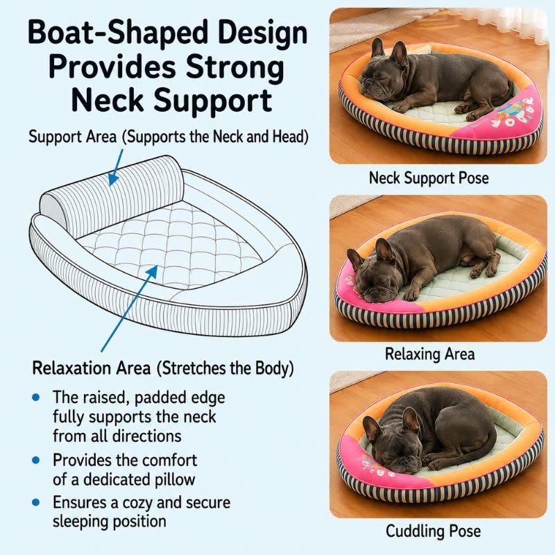 cooling frenchie boat bed