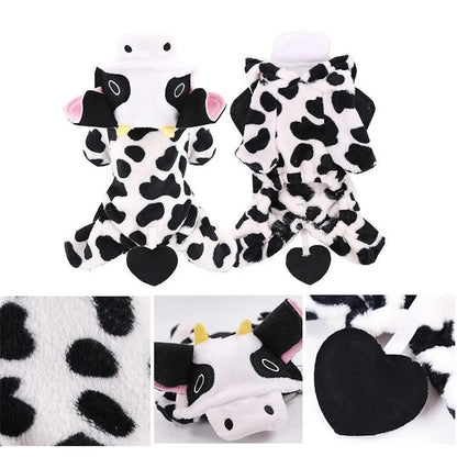 cow french bulldog costume