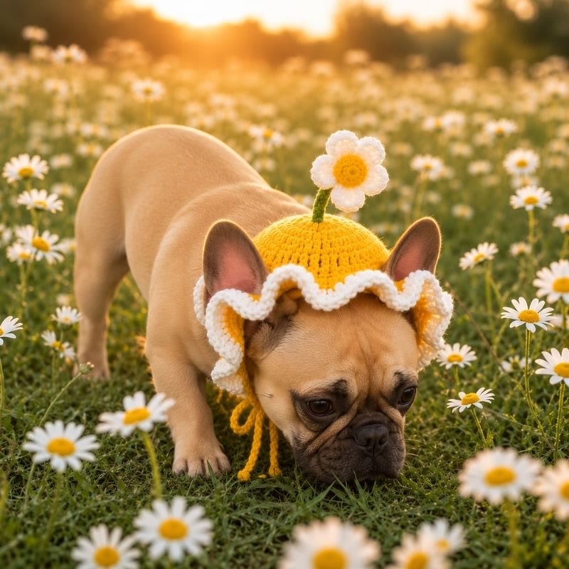 daisy frenchie bonnet