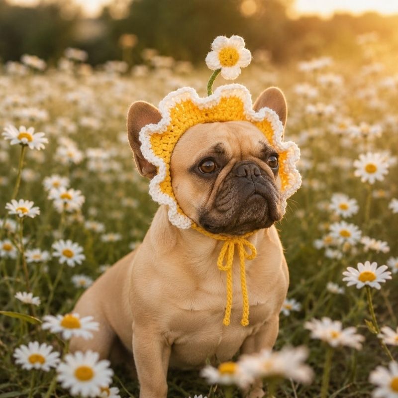 daisy frenchie bonnet