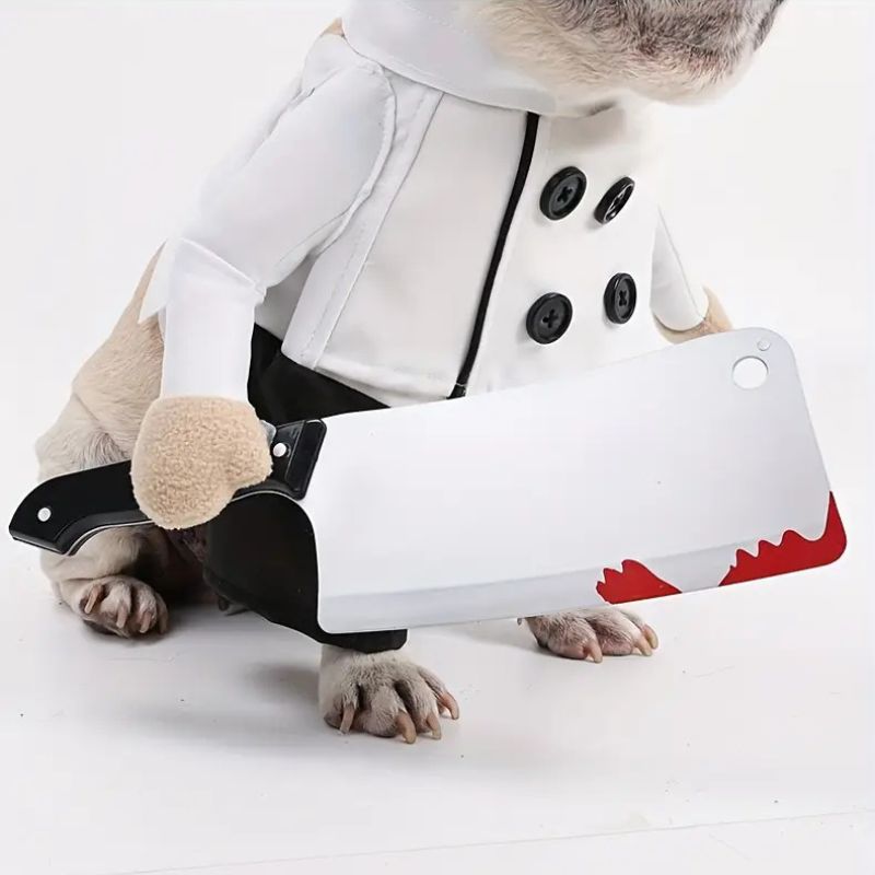 french bulldog butcher costume