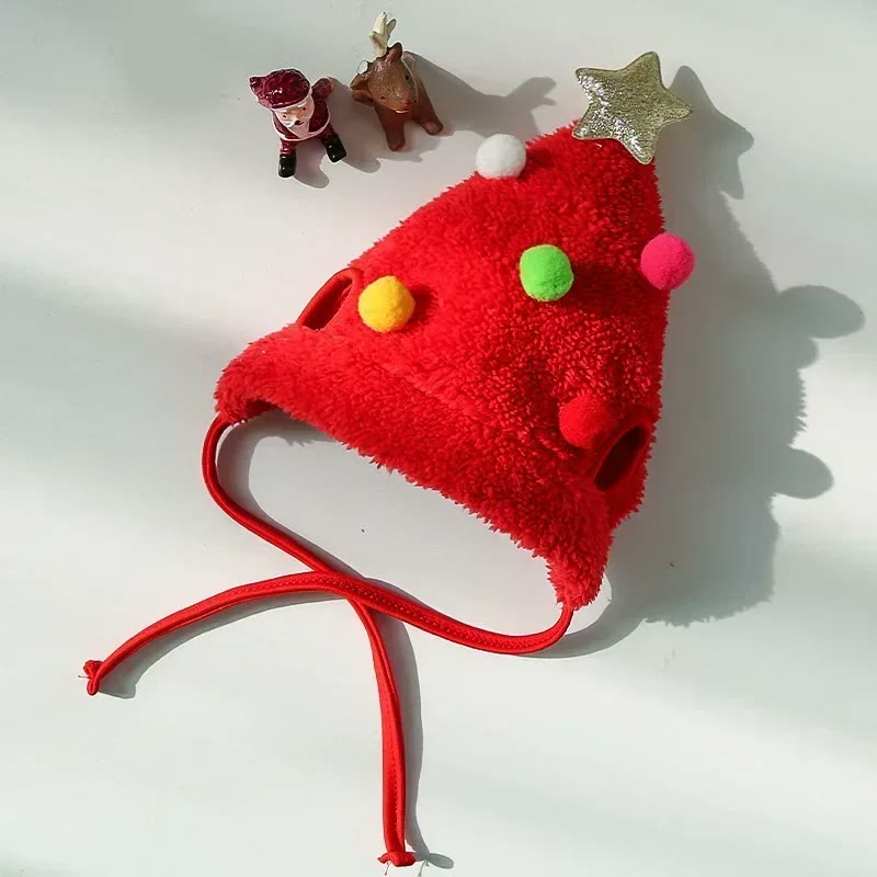 french bulldog christmas beanie