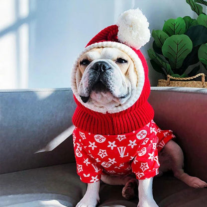 french bulldog christmas snood