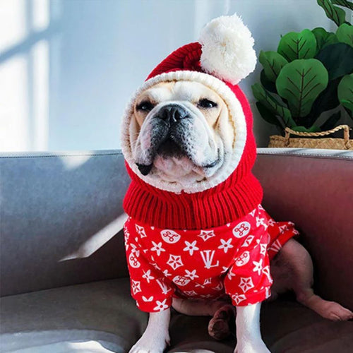 french bulldog christmas snood