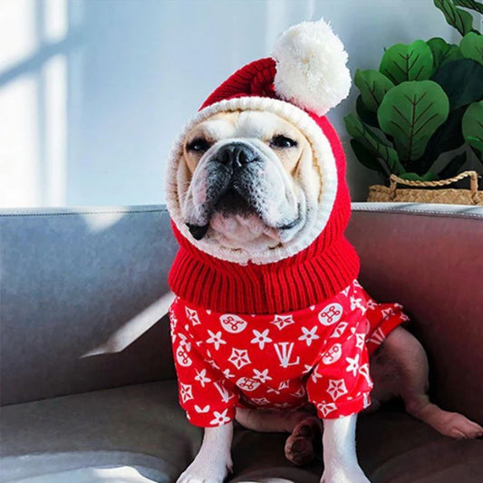 french bulldog christmas snood