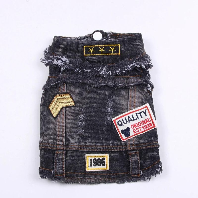 frenchie space shop french bulldog denim jacket