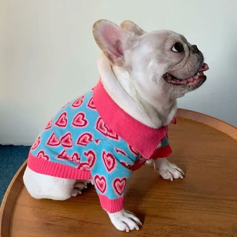frenchie space shop frenchie romance sweater