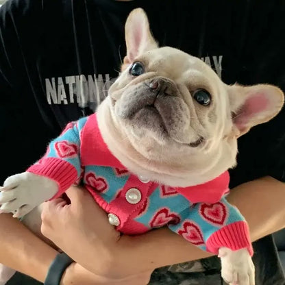 frenchie space shop frenchie romance sweater