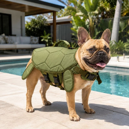 frenchie turtle life jacket