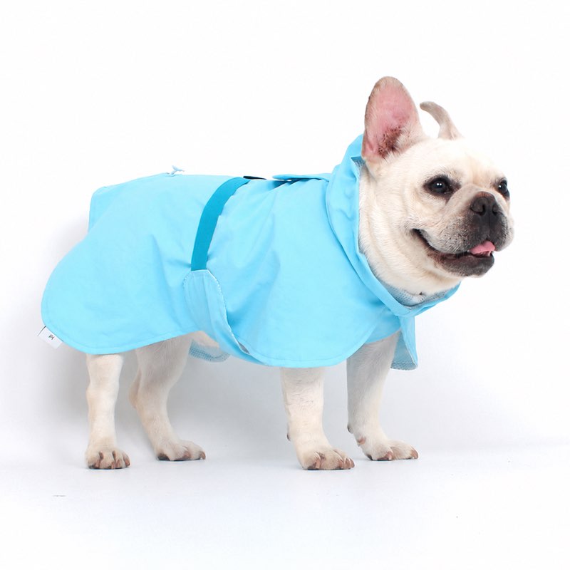 Hooded Frenchie Rain Poncho