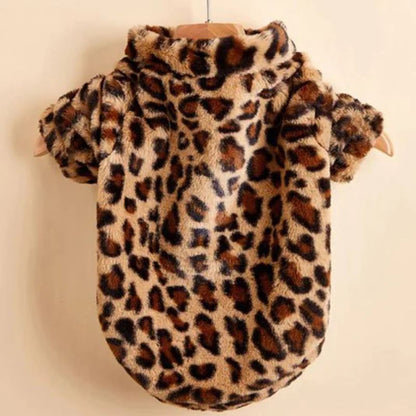 leopard french bulldog jacket
