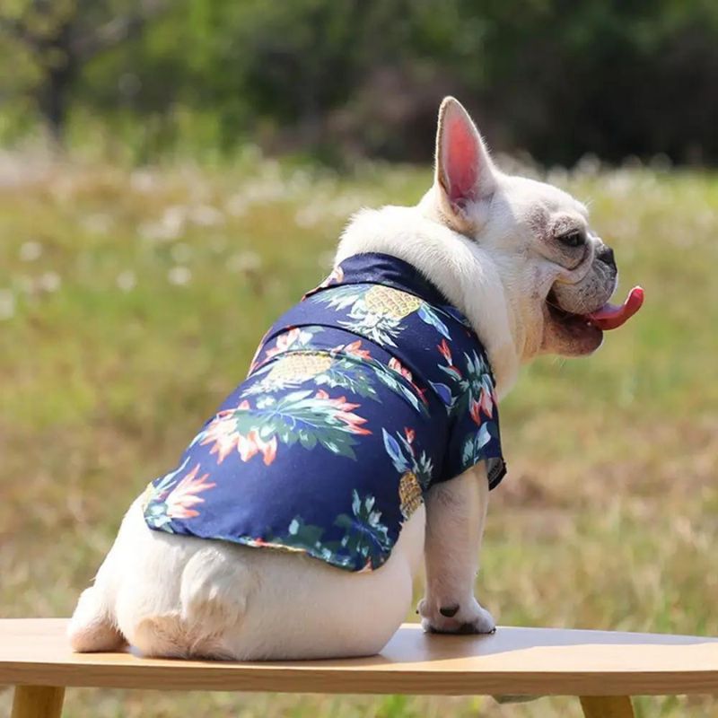 frenchie space shop luau french bulldog shirt