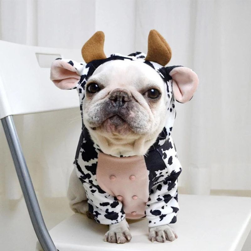 frenchie space shop moo-moo french bulldog hoodie