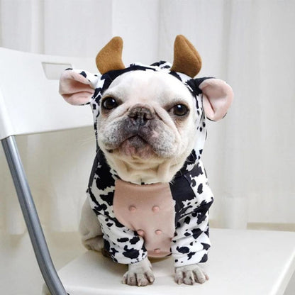 frenchie space shop moo-moo french bulldog hoodie