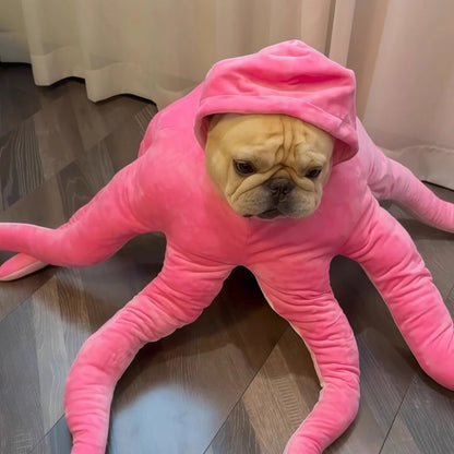 octopus french bulldog costume