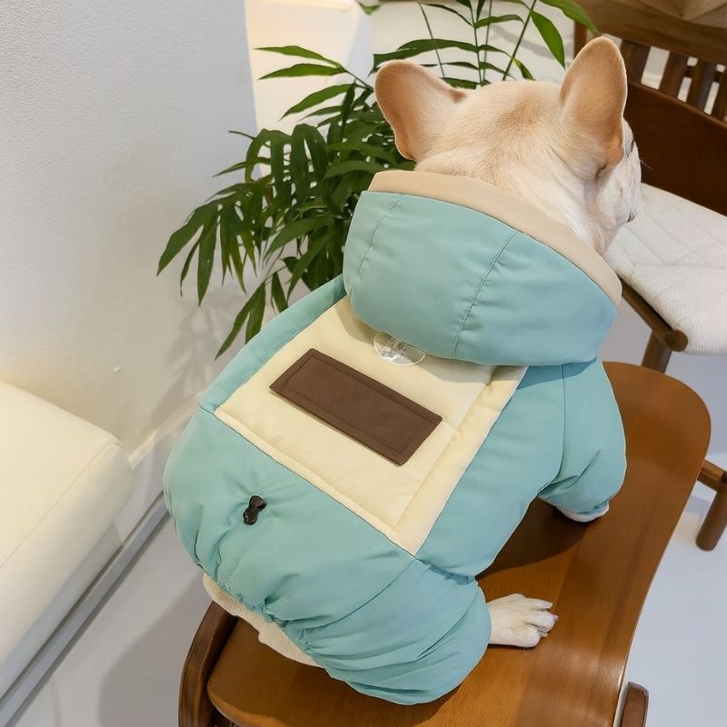 puffer frenchie jumpsuit