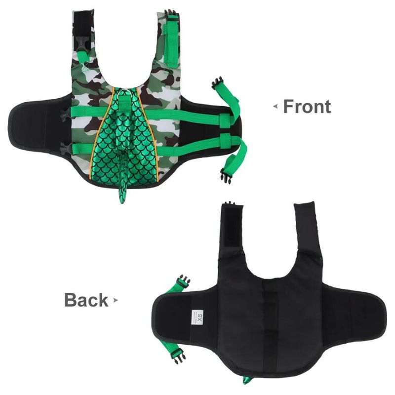 frenchie space reflective french bulldog life vest