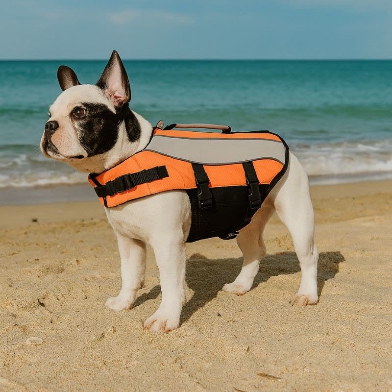 reflective frenchie life jacket