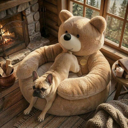 Bear Hug French Bulldog Bed