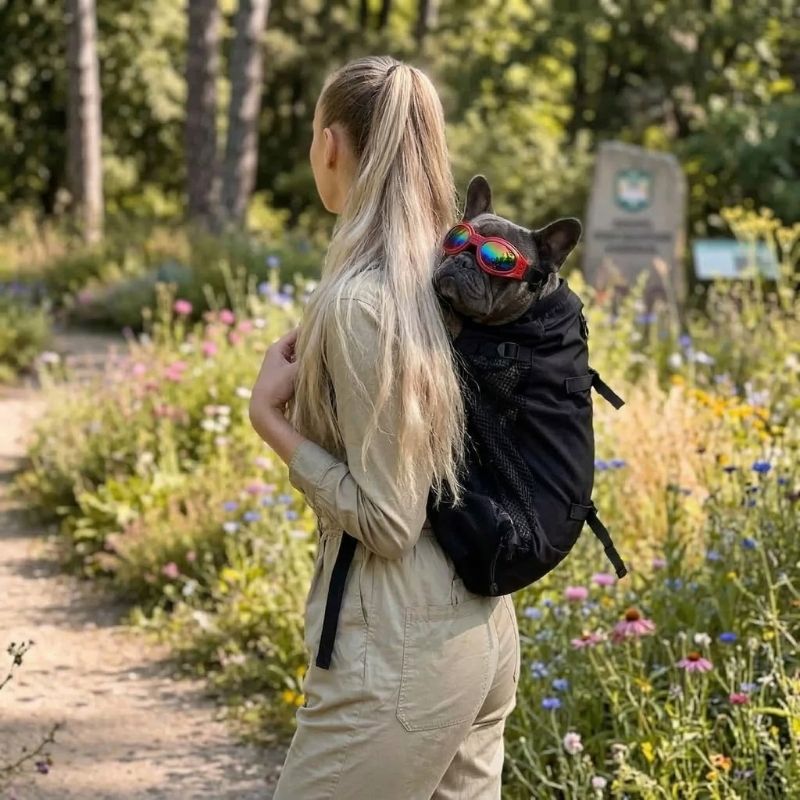 French Bulldog Mesh Carrier