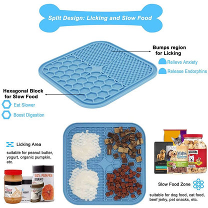 silicone licking frenchie mat
