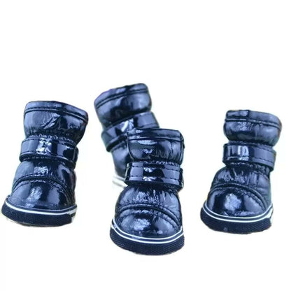 snow french bulldog boots