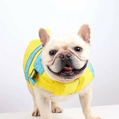 frenchie space shop splashy frenchie life jacket