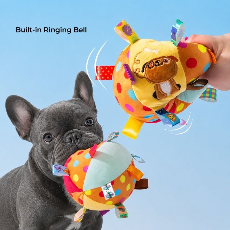 squeaky ball interactive frenchie toy