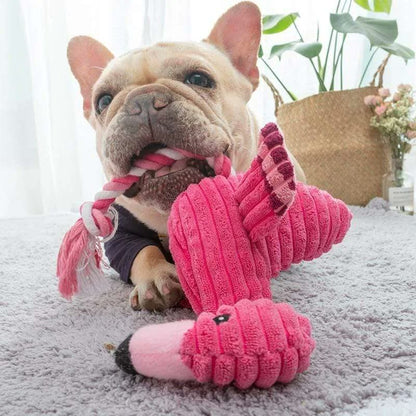 frenchie space shop squeaky flamingo frenchie toy