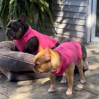frenchie space shop winter fleece frenchie vest