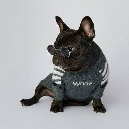 frenchie space shop woof french bulldog sweater