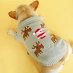 frenchie space shop christmas elk frenchie sweater