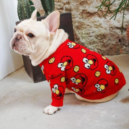 frenchie space shop elmo french bulldog sweater