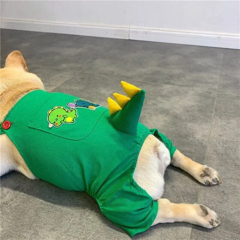 frenchie space shop greendino french bulldog costume